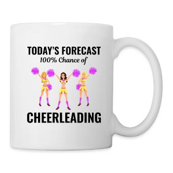 Cheerleader Cheerleading Girl Cheering Lustig - Tasse - Weiß - Rechts
