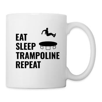 Trampoline Jumper Jumping Gymnastics Gymnast Funny - Mug - white - Right
