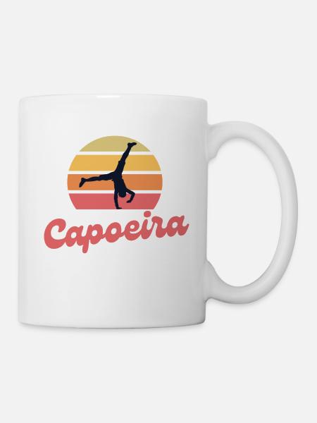 Capoeira au coucher du soleil - Mug blanc - blanc