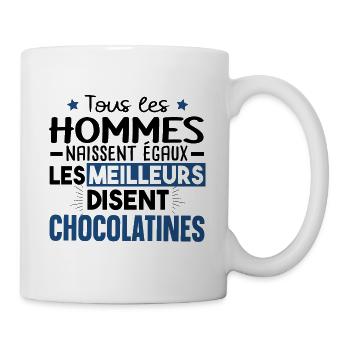 Chocolatine Pain Chocolat Humour Boulangerie - Mug blanc - blanc - Droite