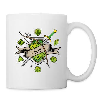 Elfe JDR - Mug blanc - blanc - Droite