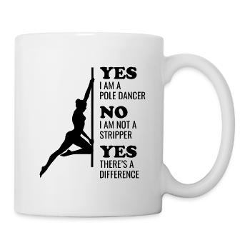 Pole Sport Dance Dancer Competition Acrobatics - Mug - white - Right