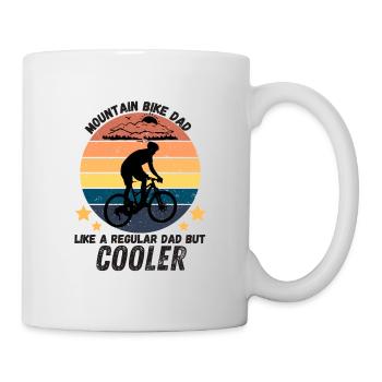 Mountain bike dad - Mug - white - Right