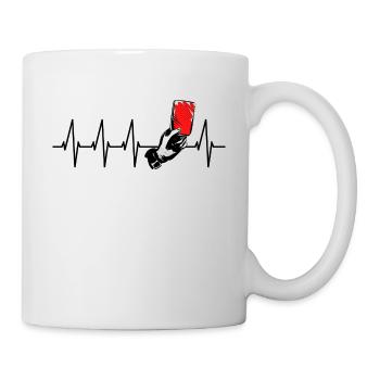 carton rouge - Mug blanc - blanc - Droite