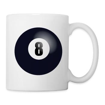 Billiard ball - Mug - white - Right
