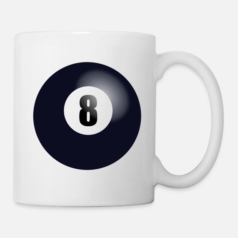 Boule de billard - Mug blanc - blanc