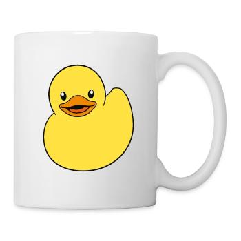 Squeaky duck, a rubber duck, rubber duck, duck - Mug - white - Right