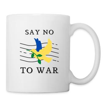 Say no to war say yes to peace - Tasse - Weiß - Rechts