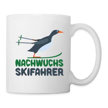 Nachwuchs Skifahrer Baby Ski Skifahren Jungen - Tasse - Weiß - Rechts