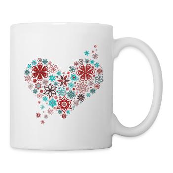 Spring Flowers Heart Summer Love Valentine's Day Fun - Mug - white - Right