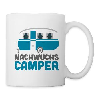 Nachwuchs Camper Camping Baby Jungen Kinder - Tasse - Weiß - Rechts