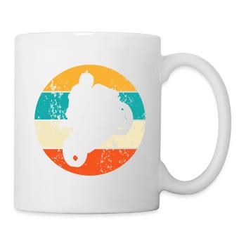 Motorradfahrer Motorradfahren - Tasse - Weiß - Rechts