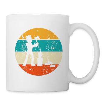 Holzfäller Baumfäller Waldarbeiter - Tasse - Weiß - Rechts