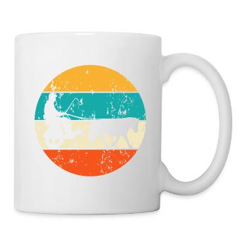 Vintage Retro Pferdekutsche Kutsche Kutscher - Tasse - Weiß - Rechts