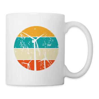 Erneuerbare Energien Windenergie Windkraft - Tasse - Weiß - Rechts