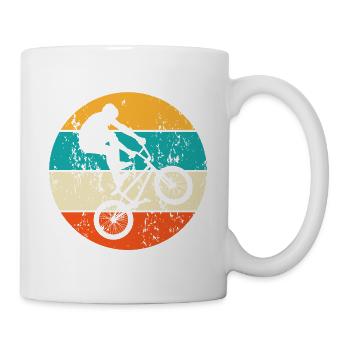 Downhill Fahrrad Fahrradfahrer Bike - Tasse - Weiß - Rechts