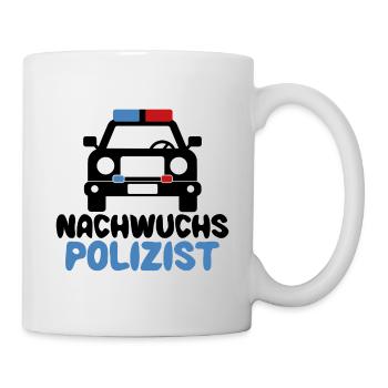 Polizei Nachwuchs Baby Junge Polizeiauto Kinder - Tasse - Weiß - Rechts