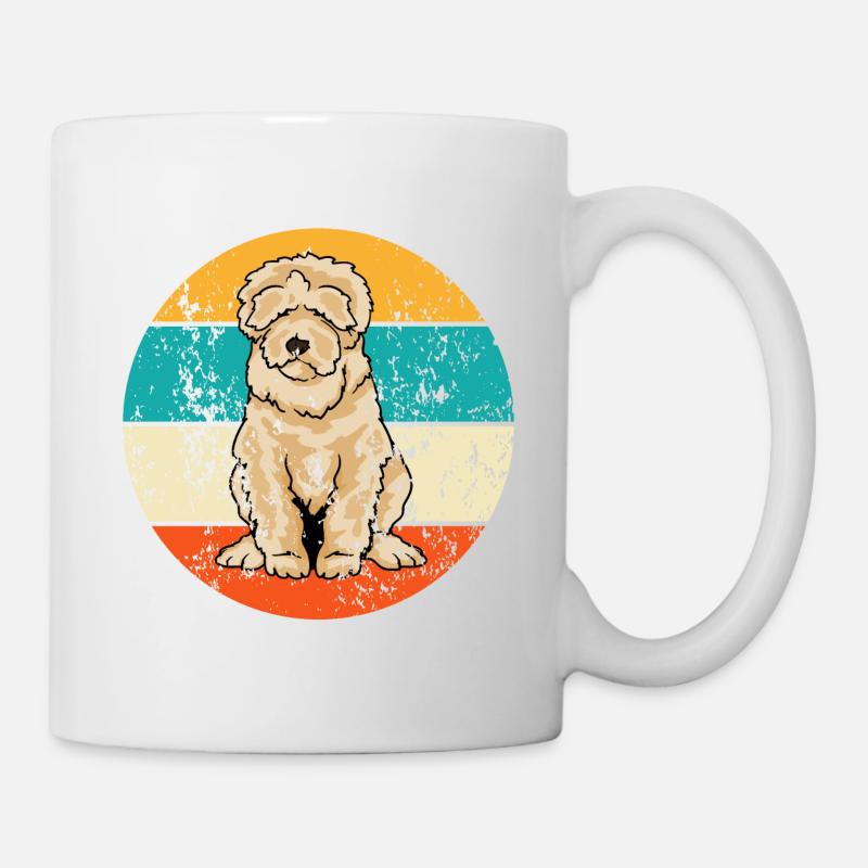 Vintage Retro Goldendoodle Labradoodle - Tasse - Weiß
