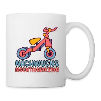 MTB Mountainbike Mountainbikerin Baby Mädchen - Tasse - Weiß - Rechts