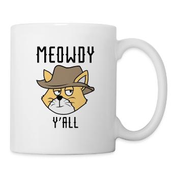 Meowdy Y’all - Mug blanc - blanc - Droite