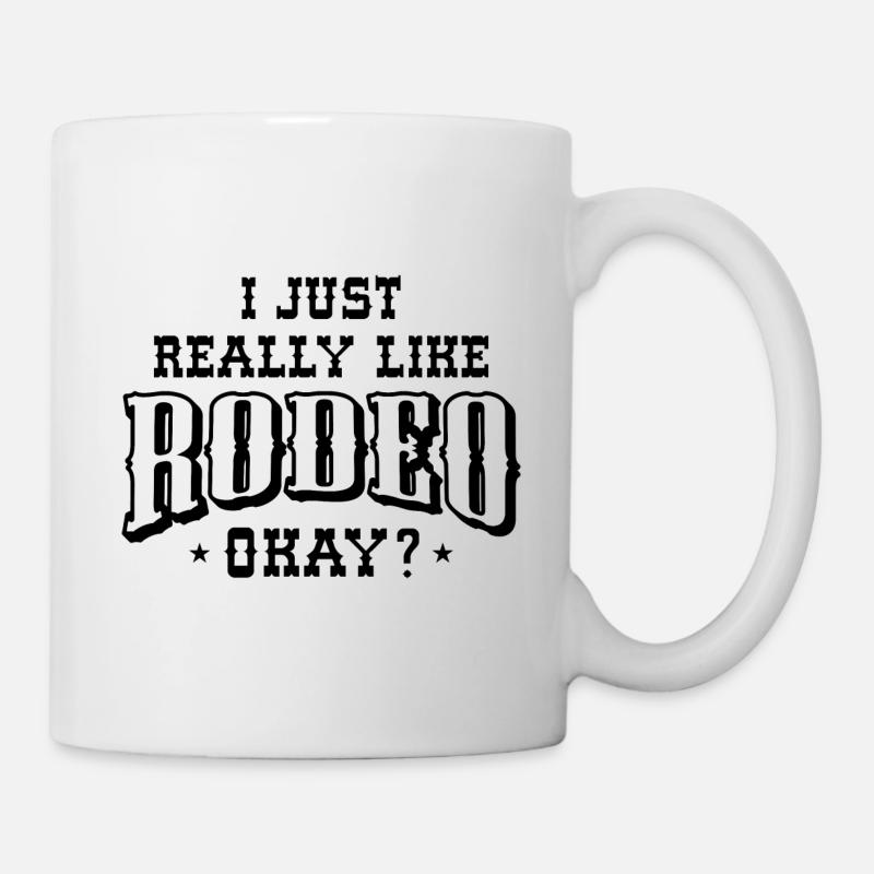 J’aime vraiment le rodéo d’accord - Mug blanc - blanc