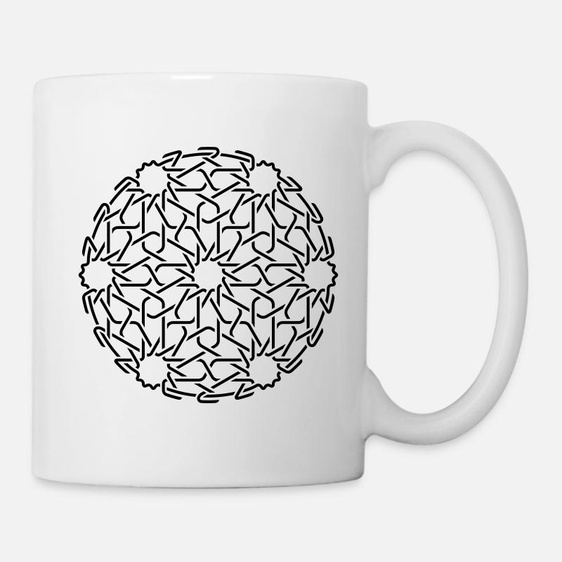 Geometrisches maurisches Ornament 1 - Tasse - Weiß