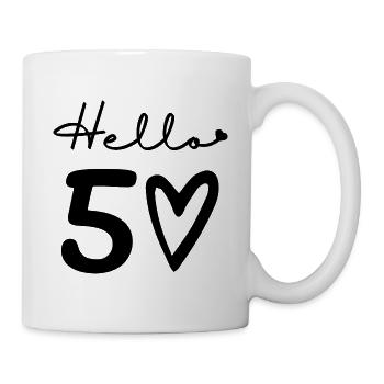 hello 50. 50th birthday - Mug - white - Right