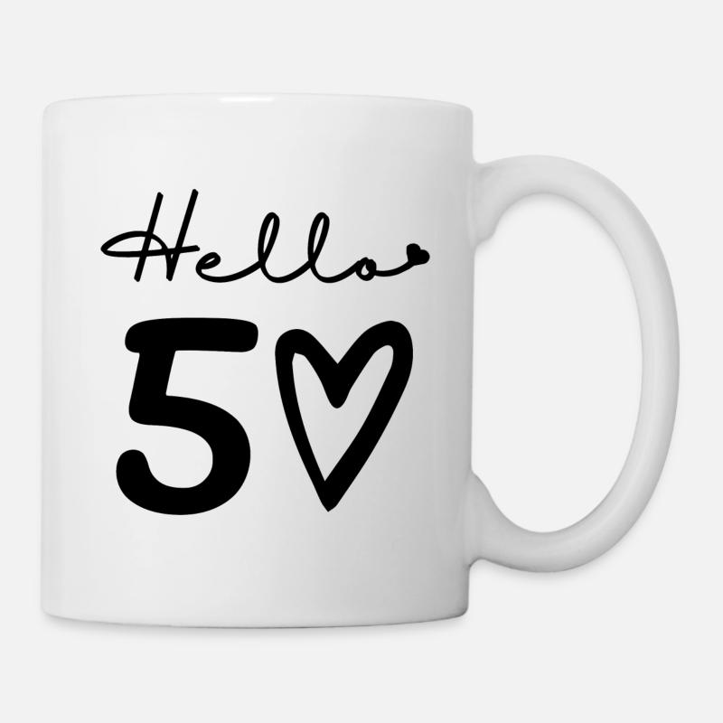 Hallo 50. 50. Geburtstag - Tasse - Weiß
