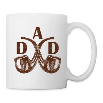 Dad Pfeifenraucher für die besten Väter - Tasse - Weiß - Rechts