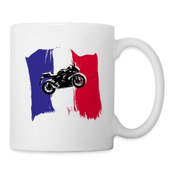 MOTO FRANCE - Mug blanc - blanc - Droite