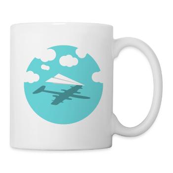 Avion - Mug blanc - blanc - Droite