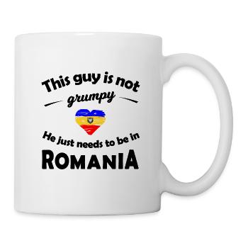 Rumänien - Tasse - Weiß - Rechts