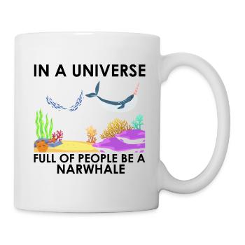 Narwhale Unicorn Whale Whales Sea Ocean Biology - Mug - white - Right