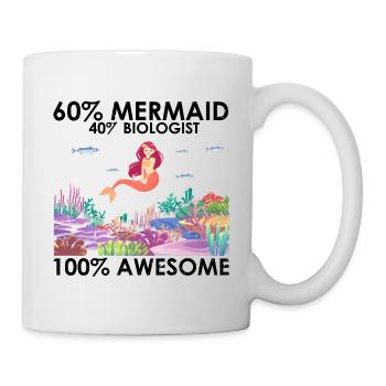 Mermaid Marine Biology Biology Ocean Sea - Mug - white - Right