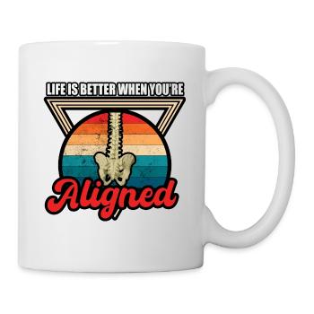 Chiropraticien Physiothérapeute Vie I Cadeau - Mug blanc - blanc - Droite