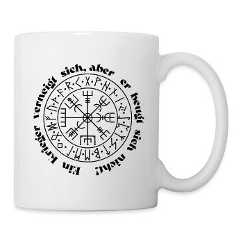 Pagan Wikingerkompass Krieger - Tasse - Weiß - Rechts