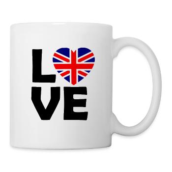 Britische Liebe - Tasse - Weiß - Rechts