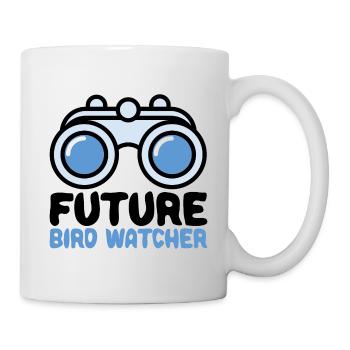 future bird watcher Bird Watching Baby Boy Girl - Mug - white - Right