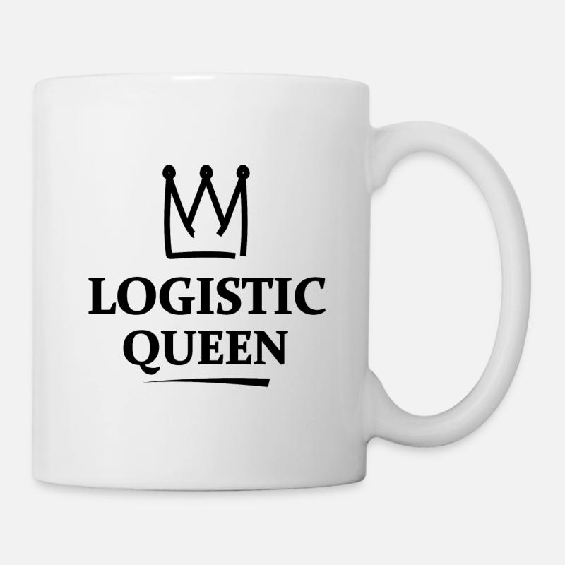 Reine de la logistique - Mug blanc - blanc
