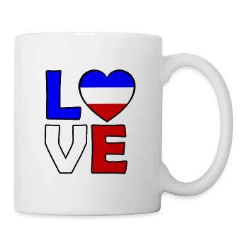 Français Amour - Mug blanc - blanc - Droite