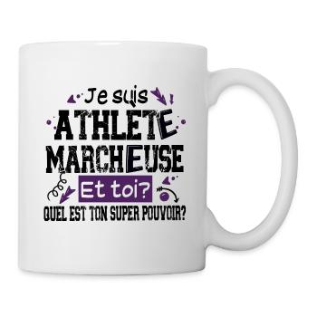 Athlète Marcheuse Championne Sport Cadeau Humour - Mug blanc - blanc - Droite