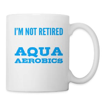 Aqua -Aerobic -Ausbilder Schwimmer Geschenk - Tasse - Weiß - Rechts