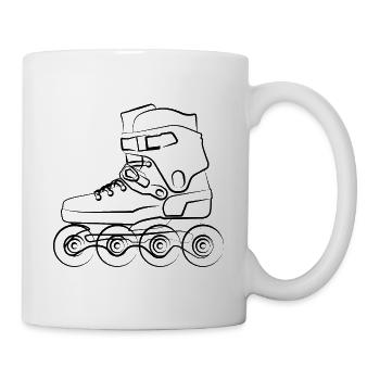 inlineskates inlineskate rollerblades rollerskates - Mug - white - Right