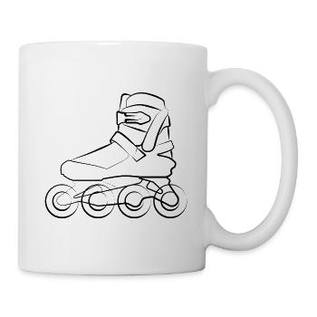 inlineskates inlineskate rollerblades rollerskates - Mug - white - Right