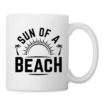 Soleil d’une plage - Mug blanc - blanc - Droite
