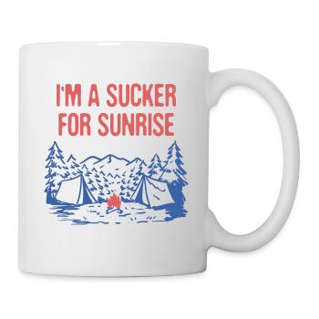 Sucker for Sunrise Summer Camping Tropical Camper - Tasse - Weiß - Rechts