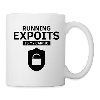Conception de la cybersécurité pour les pirates informatiques et la cybersécurité - Mug blanc - blanc - Droite