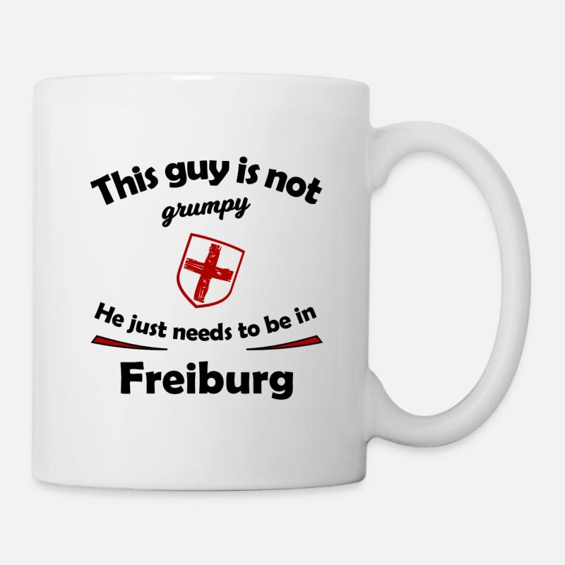Ich muss nach Freiburg - Tasse - Weiß