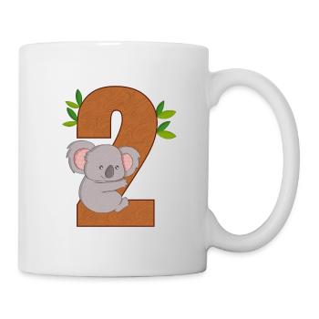 Birthday Shirt 2 Year Koala Baby Girl Boy - Mug - white - Right