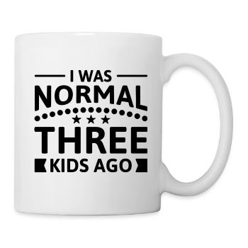 J'étais normal il y a trois enfants - Mug blanc - blanc - Droite